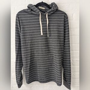 Marine Layer Striped Gray Hoodie Shirt